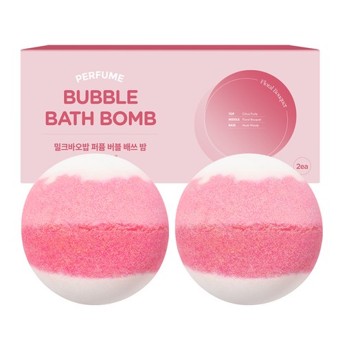 밀크바오밥 퍼퓸 버블 배쓰 밤 플로라부케향, 180g, 2개