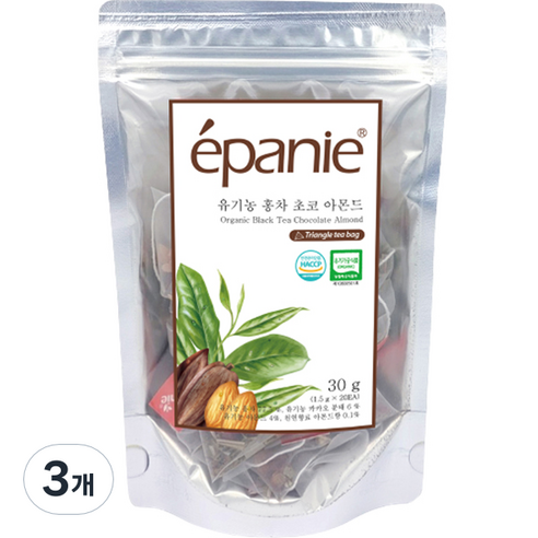 에빠니 홍차 초코 아몬드, 1.5g, 20개입, 3개, 1.5g