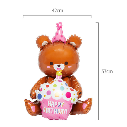 生日拉旗 花環 泰迪熊 男孩 一歲生日派對 兩美元 氣球 熊 生日 生日獎品
