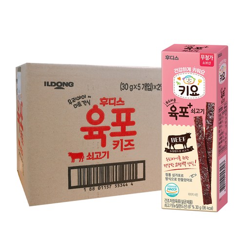키요 부드러운 육포 30g, 10개, 쇠고기