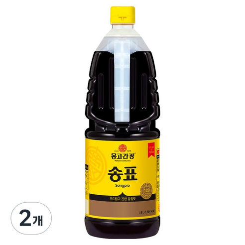 송표 몽고간장, 1.8L, 2개