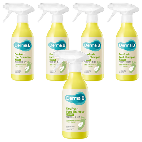 더마비 데오프레쉬 풋 샴푸 포레스트향 400ml, 1개입, 5개