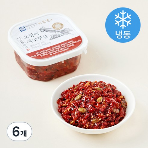 이금선명인 오징어 씨앗젓갈 (냉동), 180g, 6개