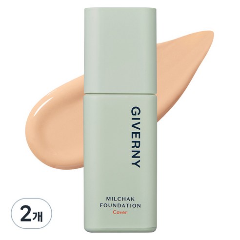지베르니 밀착 커버 파운데이션 30ml, 내추럴 베이지, 2개