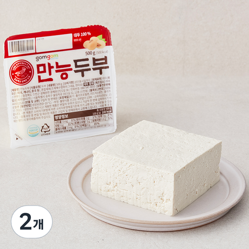 곰곰 만능두부, 500g, 2개