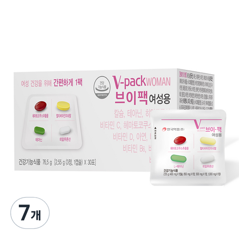 브이팩 여성용 멀티비타민, 30회분, 7개