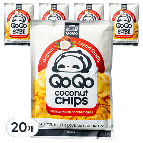 큐오큐오 코코넛 칩스, 40g, 20개