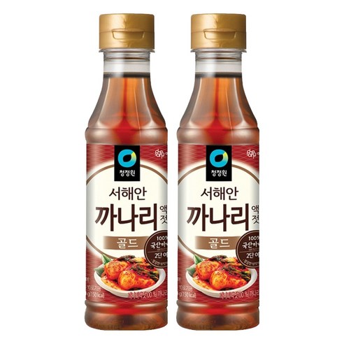 청정원 까나리 액젓 골드, 500g, 2개