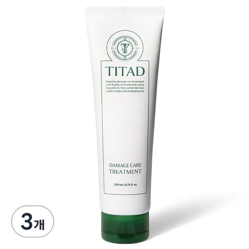 티타드 데미지케어 트리트먼트, 3개, 200ml