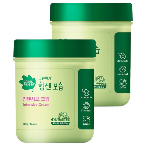 그린핑거 힘센 보습 인텐시브 크림 머스크향, 500g, 2개