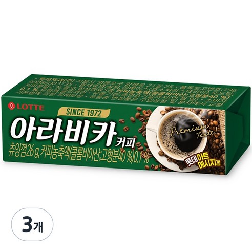 롯데 아라비카커피, 26g, 3개