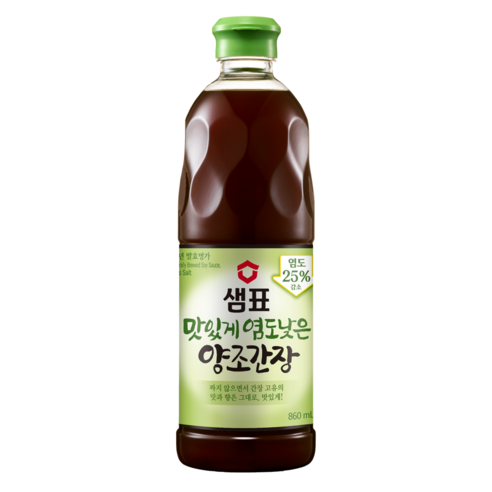 샘표 맛있게 염도낮은 양조간장 860ml, 1개