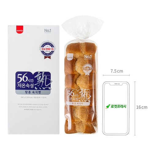  삼립 56시간 저온숙성 탕종 숙식빵, 840g, 1개 