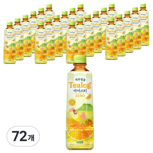 티로그 제주청귤 아이스티 녹차 제로, 500ml, 72개