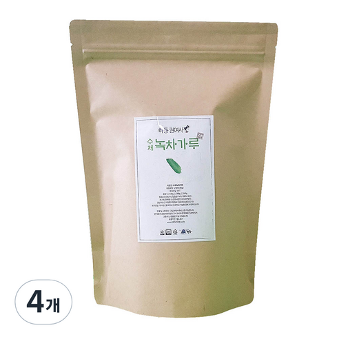 하동권여사 수제 녹차가루, 300g, 4개