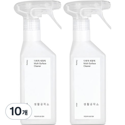 생활공작소 다목적 세정제, 400ml, 10개