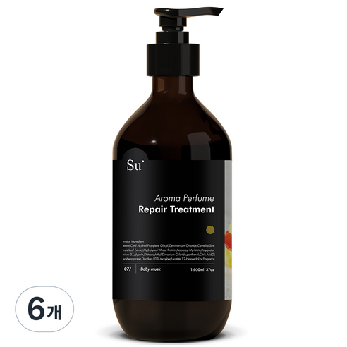 수오가닉 퍼퓸 트리트먼트 베이비머스크 1050ml, 6개