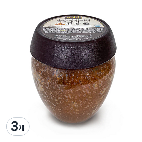 더해담 순창 상황버섯 된장, 1kg, 3개