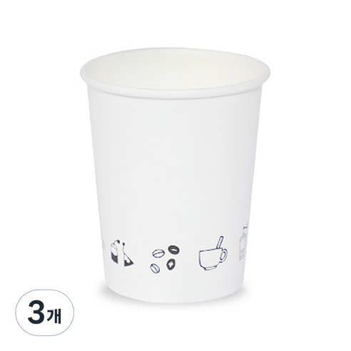 더빈썸 드로잉 종이컵 300ml, 100개입, 3개