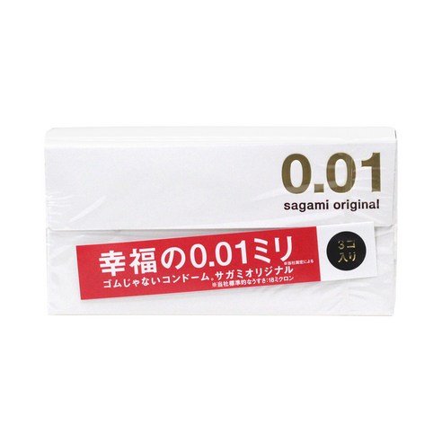 사가미오리지널 001 일반형 콘돔, 3개입, 1개