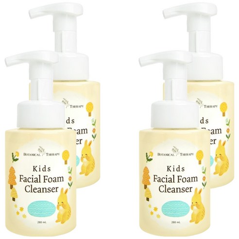 보타니컬테라피 키즈 페이셜 폼 클렌저, 280ml, 4개