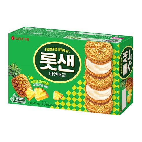 롯데웰푸드 롯데샌드 파인애플, 315g, 1개