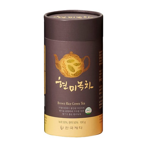 한국제다 현미녹차 지관 100g, 2개