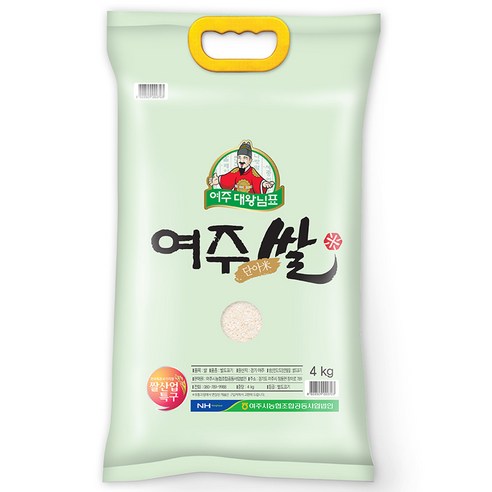 농협 대왕님표 여주쌀 추청, 4kg(특등급), 1개