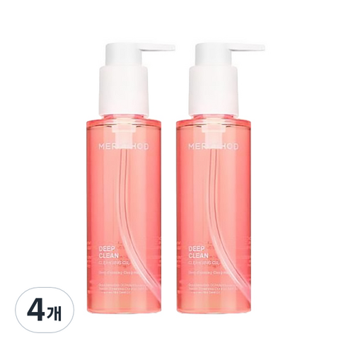 메리쏘드 딥클린 클렌징 오일, 4개, 150ml