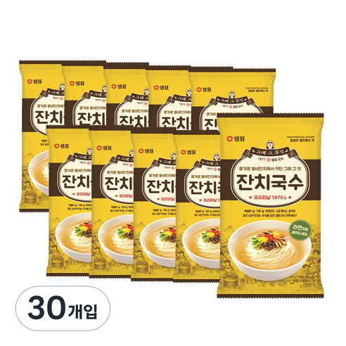 샘표 잔치국수, 101g, 30개입