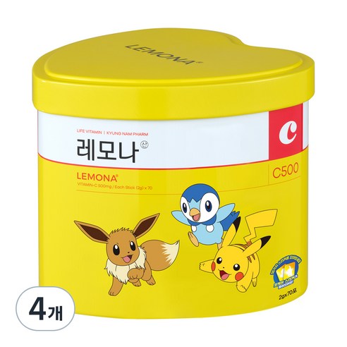 레모나 산 포켓몬 에디션, 140g, 4개
