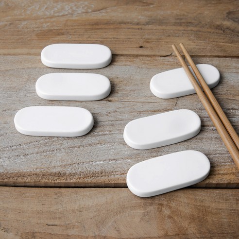 하우밍 바일레 수저받침, 화이트, 6개