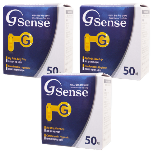 지센스 개인용 혈당측정검사지, 50매입, 3개