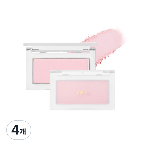삐아 레디 투 웨어 파우더 치크 5.5g, 01 파우더 핑크, 4개