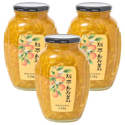 제주특산 제주 한라봉차, 2.2kg, 1개입, 3개