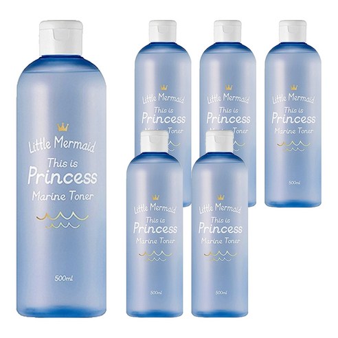 뷰티레시피 리틀머메이드 프린세스 마린토너, 500ml, 6개