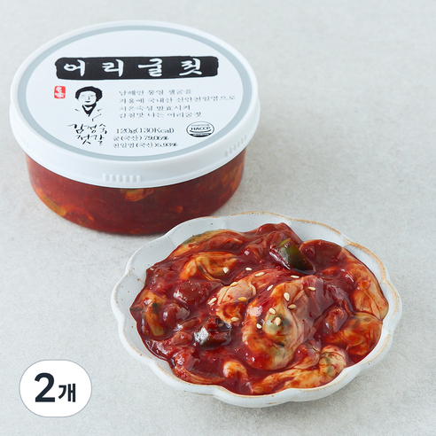 동광 김정숙 젓갈 어리굴젓, 120g, 2개