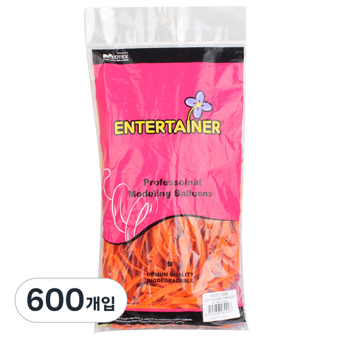 파티쇼 네오룬즈 260N 요술풍선, 스탠다드 오렌지, 6개