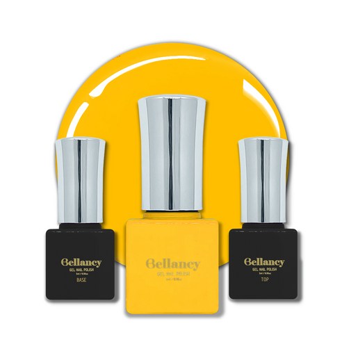 벨랑시 원스텝 젤네일 5ml + 젤네일 베이스 5ml + 젤네일 탑 5ml 세트, 1세트, SN 06 망고 옐로우