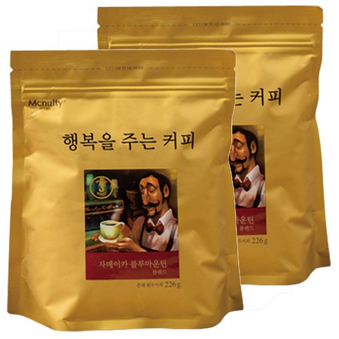 맥널티 자메이카 블루마운틴 블렌드 분쇄 원두커피, 226g, 2개