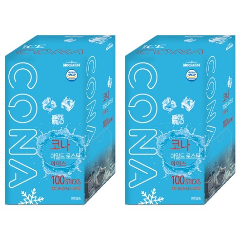 CONA 마일드로스트 아이스 원두커피믹스, 0.9g, 100개입, 2개