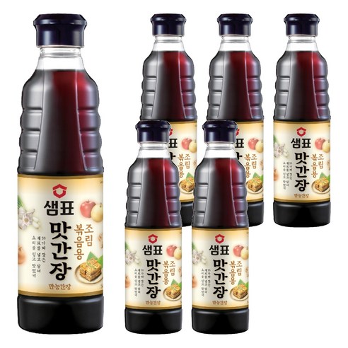 샘표 조림볶음용 맛간장, 500ml, 6개