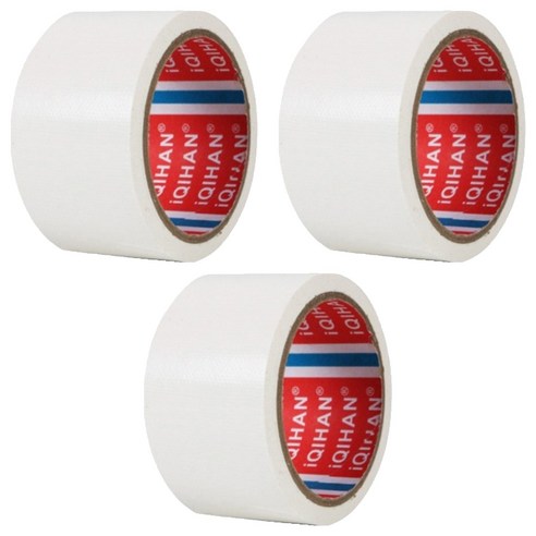 다다 고점도 강력 면 테이프 60mm x 20m, 흰색, 3개