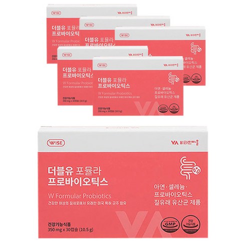 비타민마을 3중복합기능성 더블유 포뮬라 프로바이오틱스 아연 셀레늄 여성 질 유산균, 6개, 10.5g
