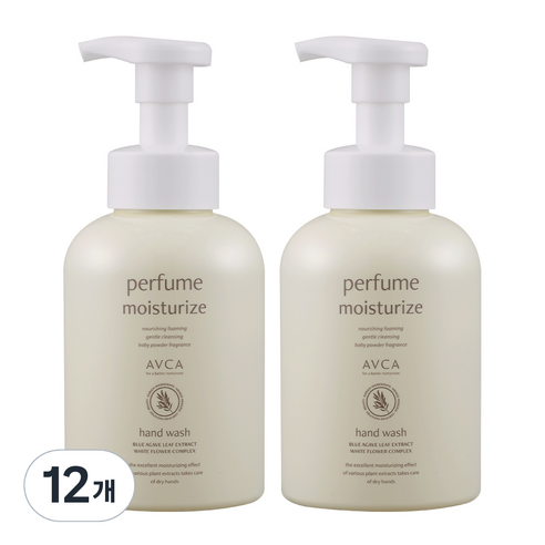 아브카 퍼퓸 핸드워시 베이비파우더향, 500ml, 12개