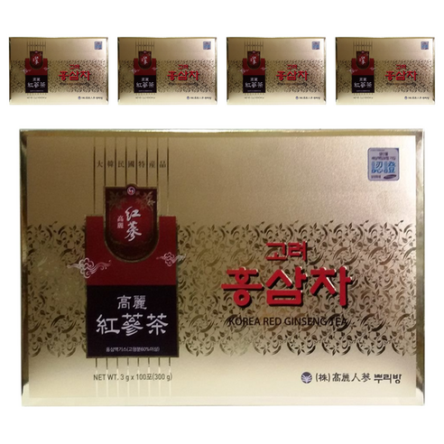 뿌리방 고려 홍삼차, 3g, 100개입, 5개