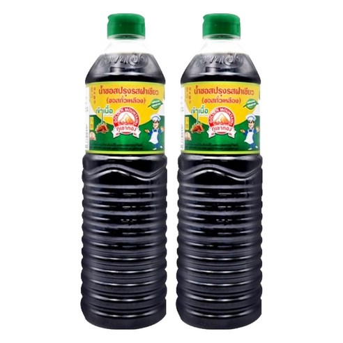 골든마운틴 시즈닝 소이소스 그린캡, 1L, 2개