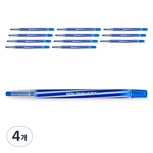 동아 샤프식 색연필 38 파랑 12p, 1색, 4개