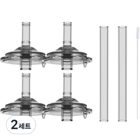 베베락 아이와 교체용 빨대 꼭지 4p + 스트로우 270ml 2p + PP솔 세트, 2세트
