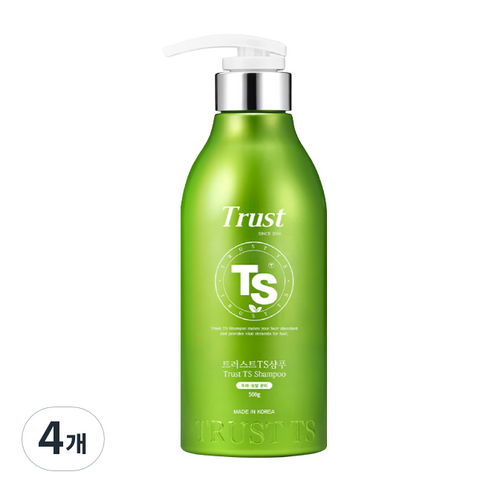 TS 트러스트 샴푸 시트러스 라벤더향, 500g, 4개